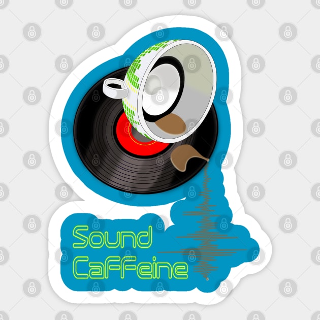 Sound caffeine Sticker by moonmorph